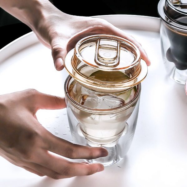 240ml Double Cat Paw Cups with Lid Double Insulated Leak proof Cup Chirldren Milk Cup Portable 2 - Cat Paw Cup