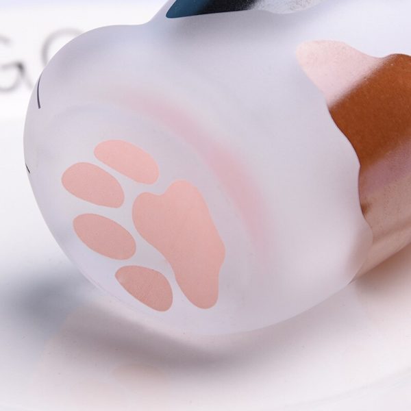 350ml Mug Heat resistant Glass Cat Cup Tiger Paws Office Matte Cat Paws Creative Milk Coffee 3 - Cat Paw Cup
