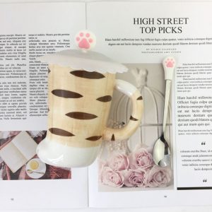 Couples CAT S Paw Cup Cute Super Adorable Mug Ceramic Cup With Lid With Spoon Creative 5.jpg 640x640 5 - Cat Paw Cup