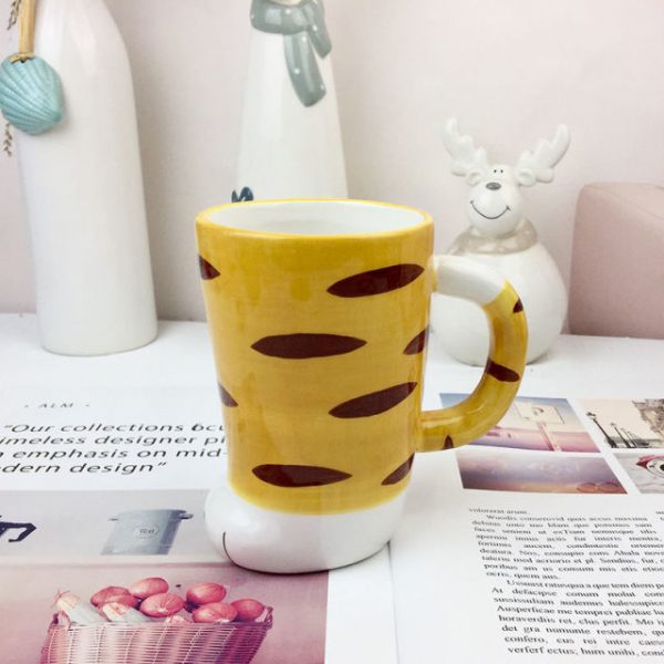 Couples CAT S Paw Cup Cute Super Adorable Mug Ceramic Cup With Lid With Spoon - Cat Paw Cup