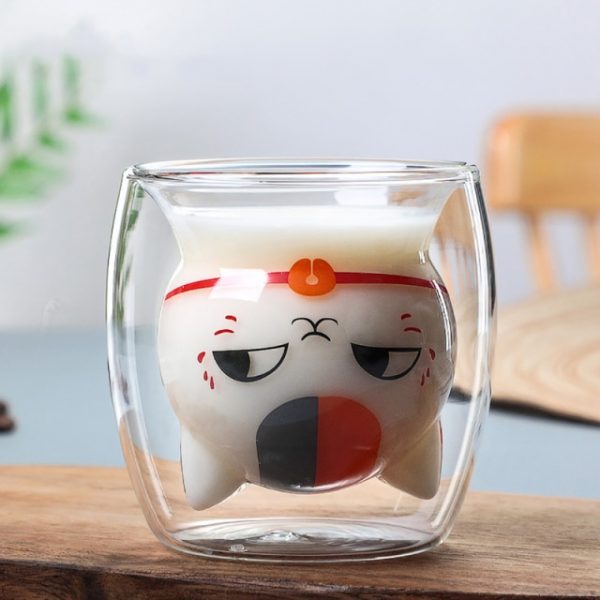 Cute Cat Paw Glass Mug Transparent Cup Double Layer Glass Coffee Tea Cup Household Milk Juice 3.jpg 640x640 3 - Cat Paw Cup
