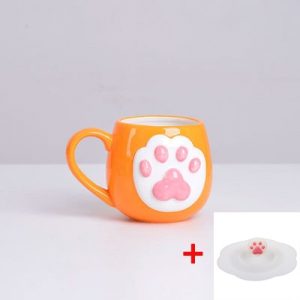 Cute Cat Paw Mug Coffee Mug Cartoon 3D Cat Claw Ceramic Drinkware with Lid Milk Breakfast 5.jpg 640x640 5 - Cat Paw Cup