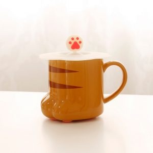 Cute Cat Paw Mug Coffee Mug Cartoon 3D Cat Claw Ceramic Drinkware with Lid Milk Breakfast.jpg 640x640 - Cat Paw Cup
