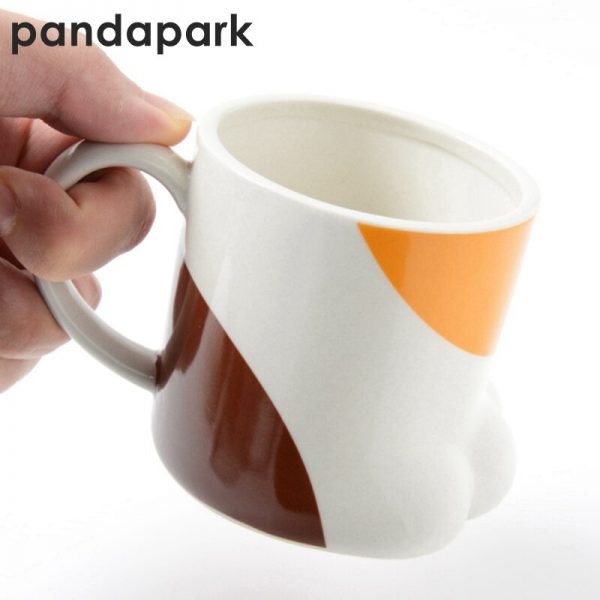 Pandapark Cute Creative Cat Paws Ceramic Personality Milk Mug Office Coffee Tumbler Breakfast Mugs Gift For 3 - Cat Paw Cup